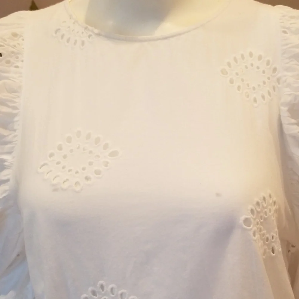 Zara Top with cut work embroidery